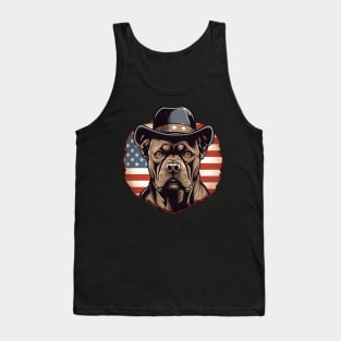American Staffordshire Terrier 4th of July Tank Top